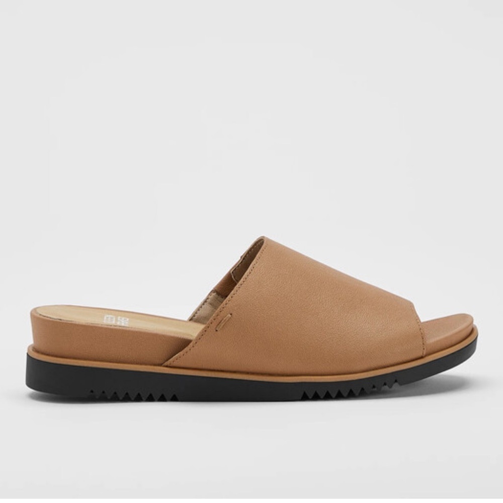 Eileen Fisher Women's Dotes Tumbled Leather Wedge Sandal